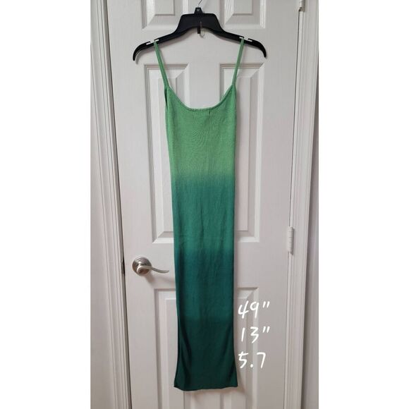 Mango Ombre Knit Slit Dress S - Picture 5 of 7